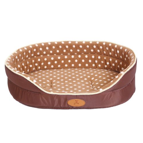 HOOPET kutyafekhely, kutyaágy, macska fekhely, macskaágy kávébarna S méret (HOOPET-6809-S-COFFEE) 1 kép