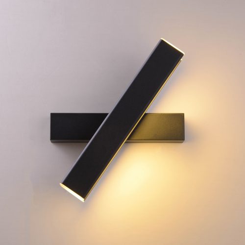 Kültéri fali LED lámpa 6W fekete IP65 vízálló (OUTDOOR-LED-1038-BLACK) 1 kép