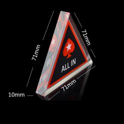   Dealer Button, osztógomb pókerhez háromszög forma (dealer-chip-triangle)