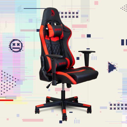 WARRIOR gamer szék fekete-piros (EXTRA-3) 1 kép