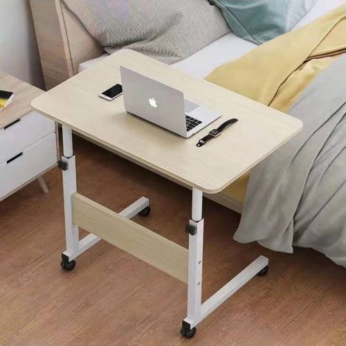Állítható laptop asztal, laptopállvány 60x40cm világosbarna (laptop-desk-60x40-brown) 1 kép
