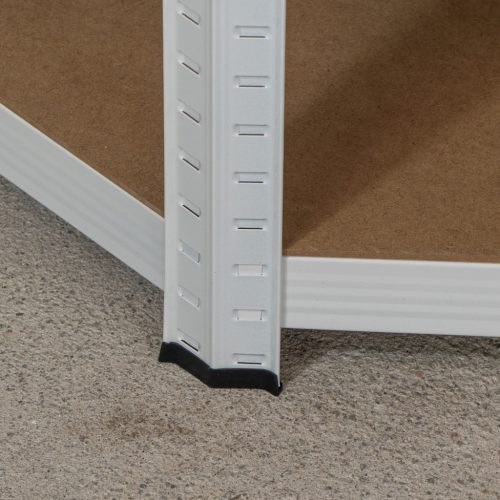 Sarok salgó polc, 5 szintes 180x70x40-40cm, fehér 3 kép