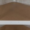 Sarok salgó polc, 5 szintes 180x70x40-40cm, fehér 9 kép