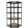 Sarok salgó polc, 5 szintes 180x70x40-40cm, fekete 1 kép