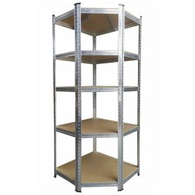 Sarok salgó polc, 5 szintes 180x70x40-40cm, horganyzott 1 kép