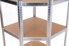 Sarok salgó polc, 5 szintes 180x70x40-40cm, horganyzott 3 kép