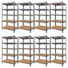 SZÜRKE 8db Salgó polc, 5 szintes 180x90x40cm (8dbx3752) 1 kép