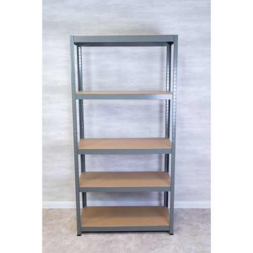 SZÜRKE 8db Salgó polc, 5 szintes 180x90x40cm (8dbx3752) 6 kép