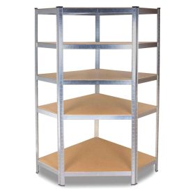 Sarok salgó polc, 5 szintes 180x70x30-30cm, horganyzott 1 kép