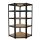 Sarok salgó polc, 5 szintes 180x70x30-30cm, fekete 1 kép