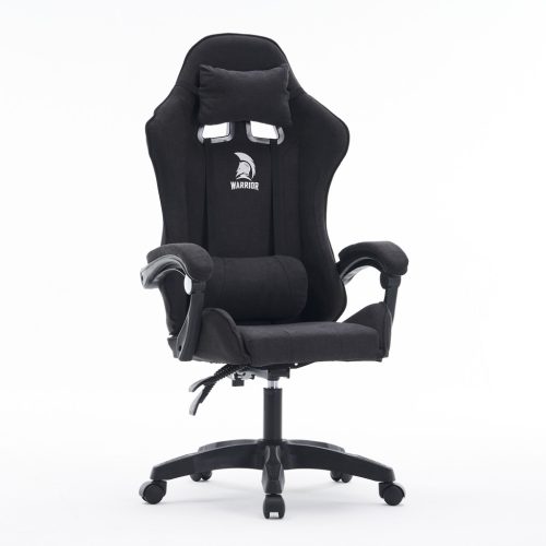 Warrior gamer szék, forgószék fekete szövet (BASIC-1-921-BLACK) 1 kép
