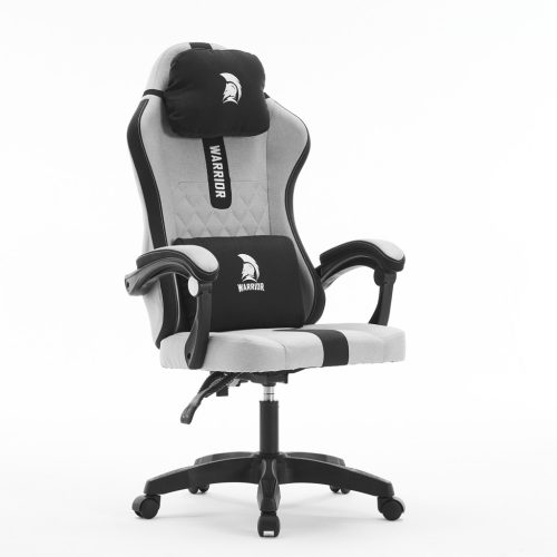 Warrior gamer szék, forgószék szürke-fekete szövet (BASIC-1/TX) 1 kép