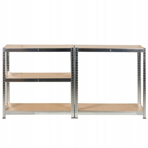 2DB Salgó polc, 5 szintes 180x90x30cm, horganyzott (2x4400) 2 kép