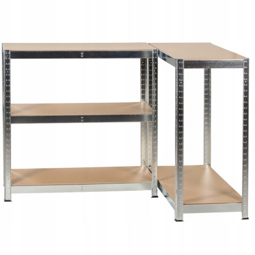 2DB Salgó polc, 5 szintes 180x90x30cm, horganyzott (2x4400) 8 kép